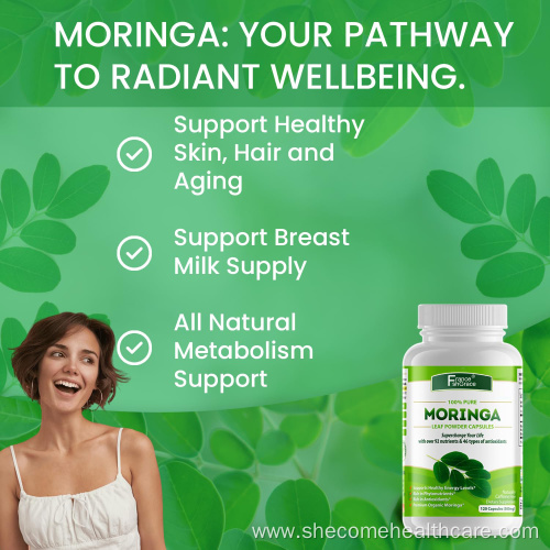 Moringa Oleifera Complete Gluten Free Moringa Leaf Capsules
